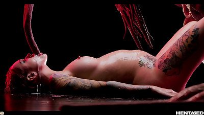 CGI Monster pulverizes Purple numerous butt