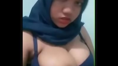 Indonesian female hijab demonstrate